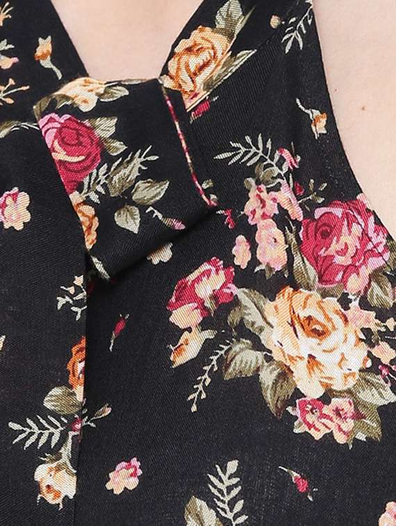 tie up neck floral top  - 16764284 -  Standard Image - 4