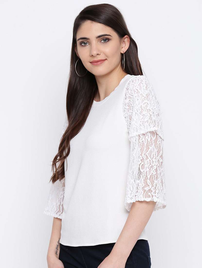 Women's Straight Round Neck Top - 16764285 -  Standard Image - 1
