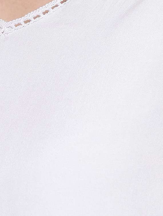 women's straight v neck top - 16764295 -  Standard Image - 4