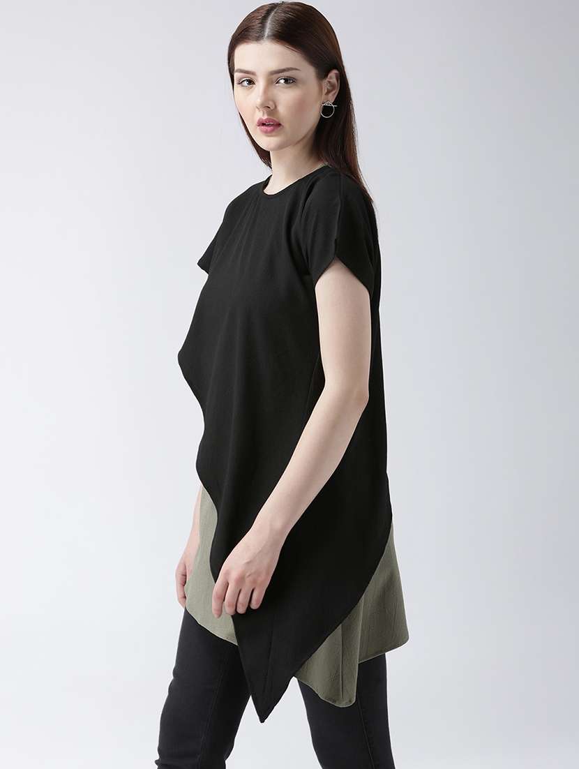 women's layered round neck top - 16764303 -  Standard Image - 1