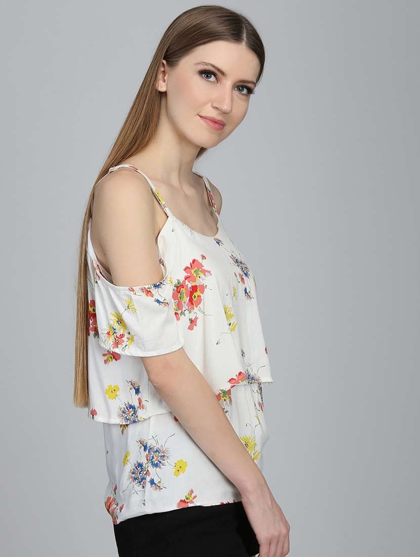 women's layered shoulder strap top - 16764318 -  Standard Image - 1