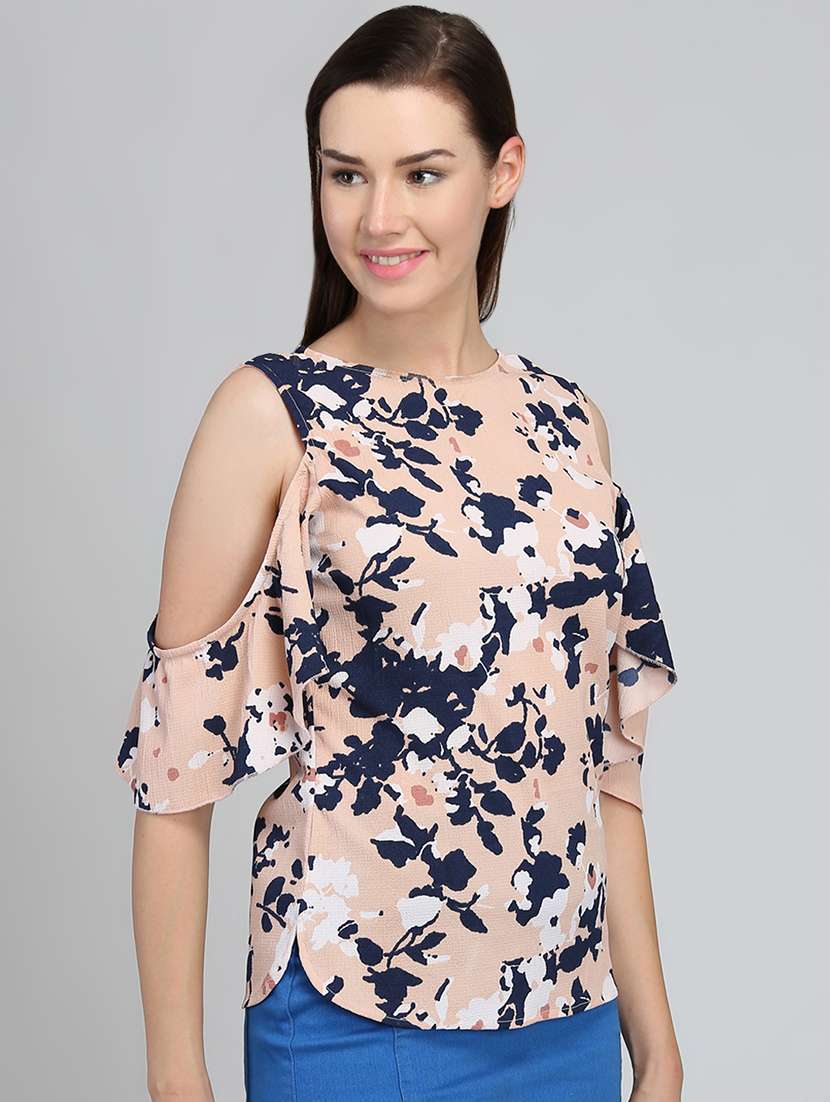 women's straight round neck top - 16764319 -  Standard Image - 1