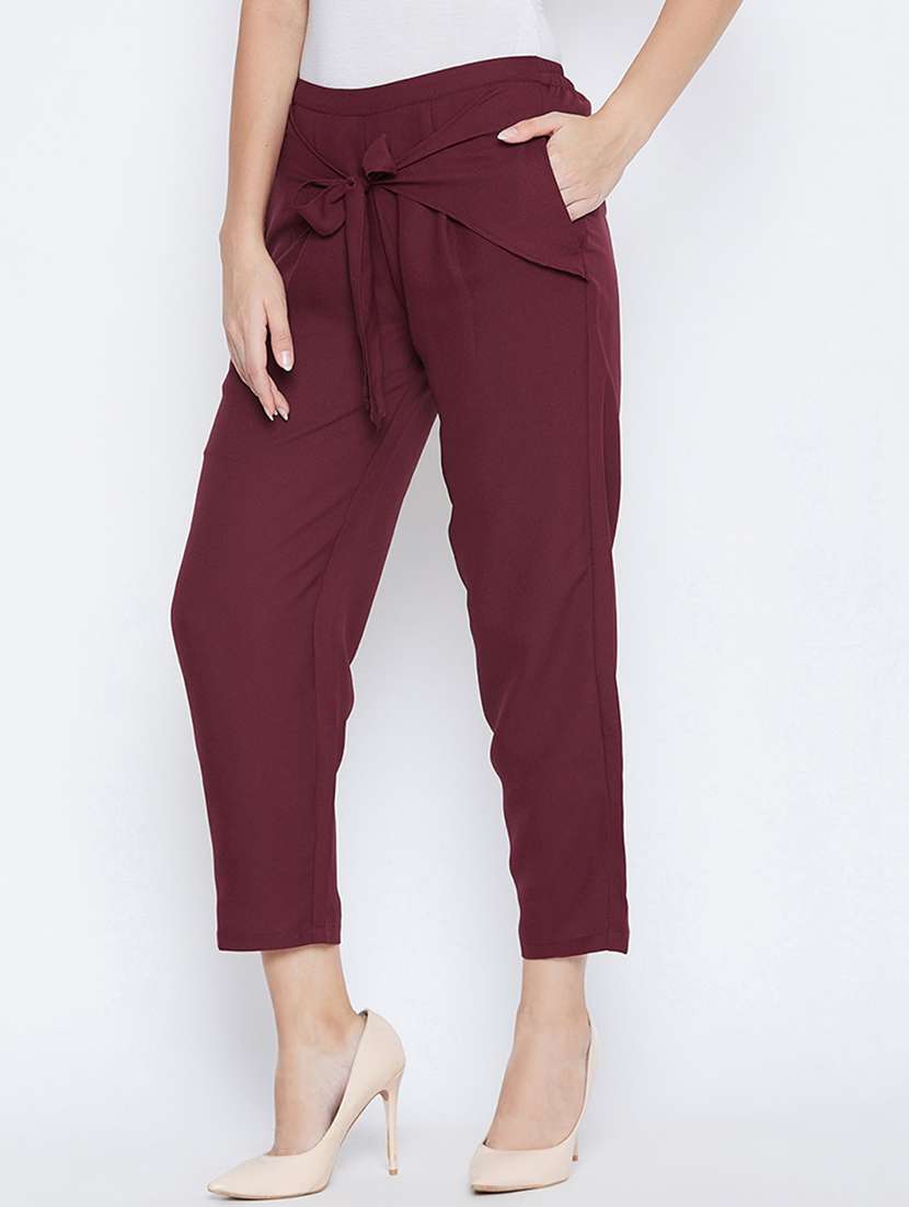 solid flat front overlap culottes pants  - 16764358 -  Standard Image - 1