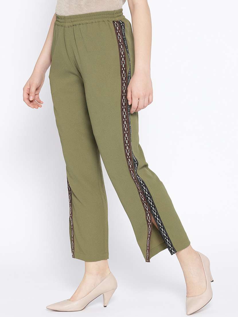 solid flat front tailored pants - 16764374 -  Standard Image - 1