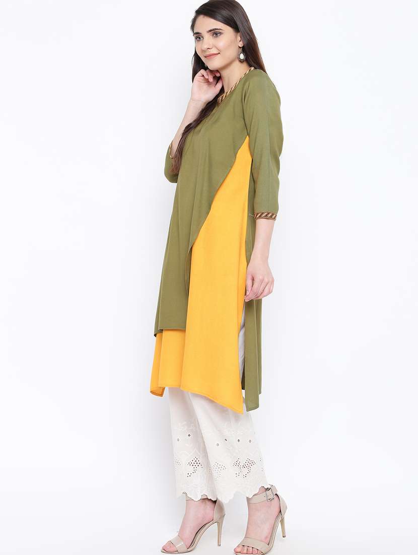 women's layered kurta - 16764407 -  Standard Image - 1