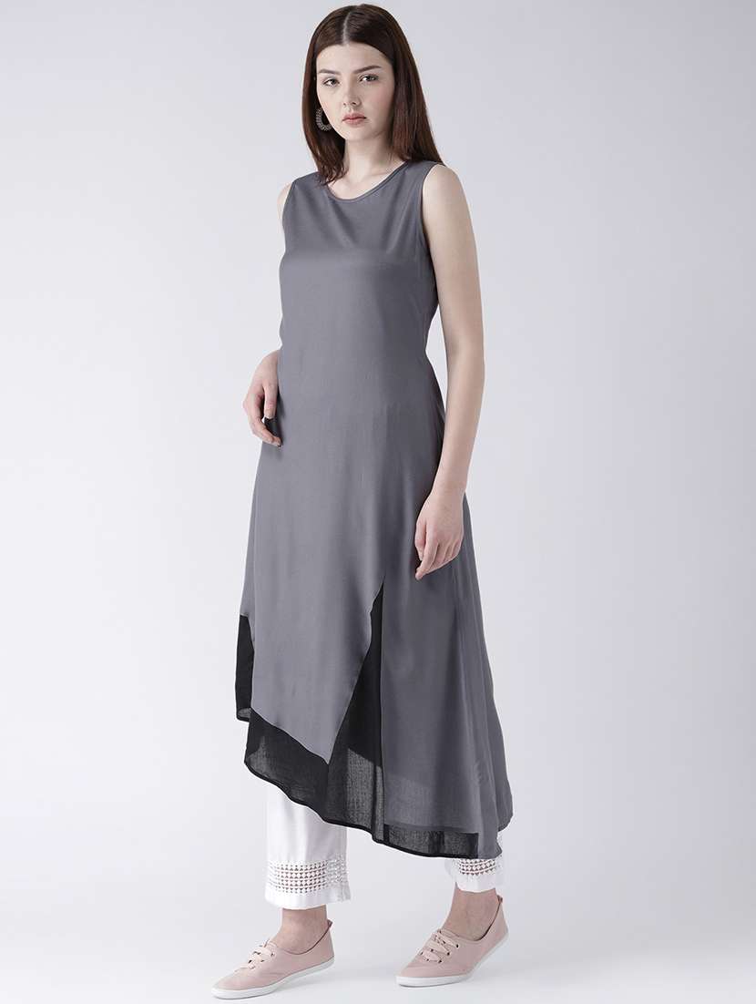 women's asymmetric kurta - 16764458 -  Standard Image - 1