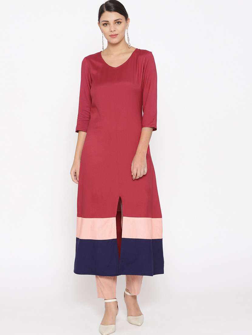 women's front slit kurta