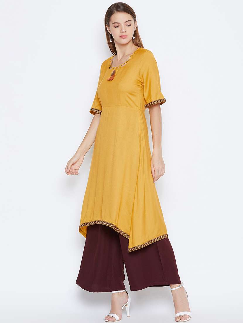 women's asymmetric kurta - 16764463 -  Standard Image - 1