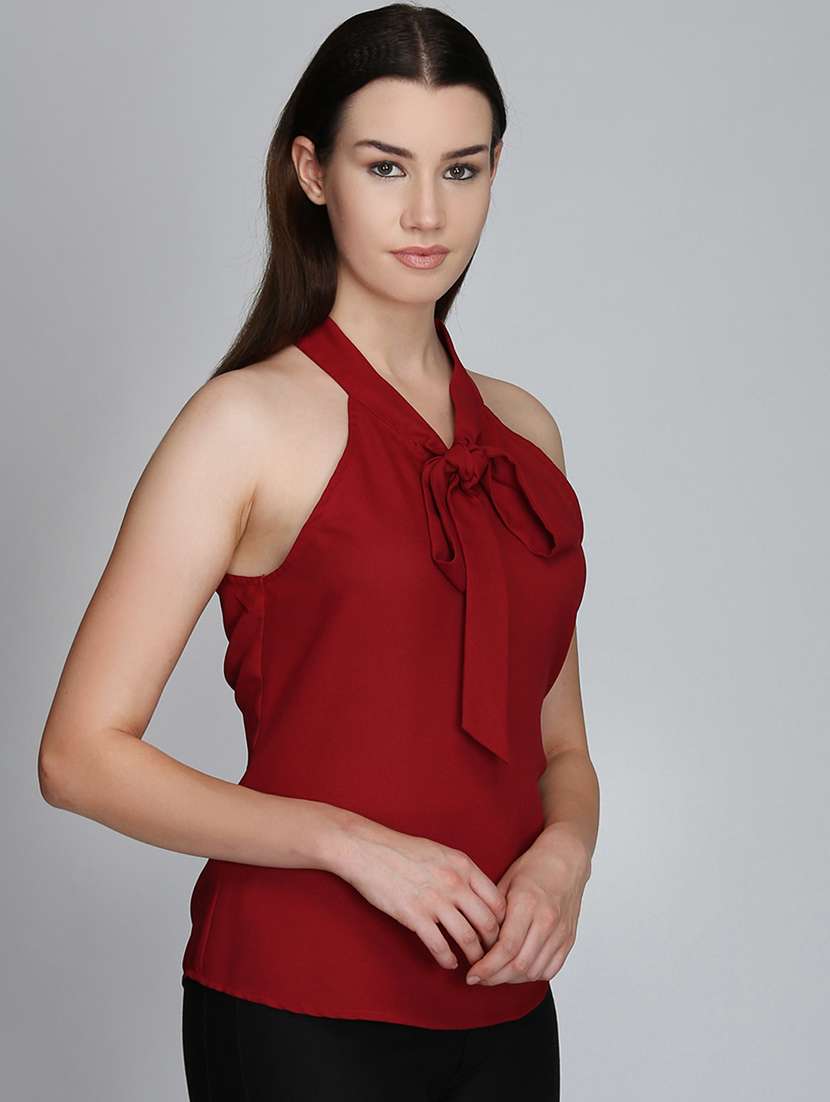 women's straight halter neck top - 16764727 -  Standard Image - 1