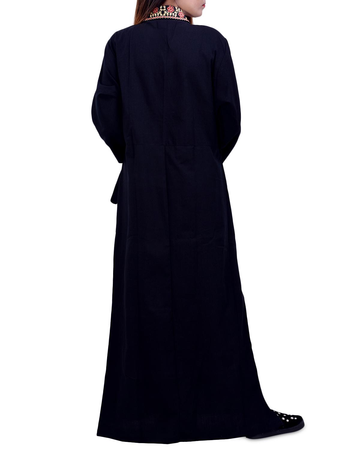 overlap neck solid night gown - 16764933 - Standard Image - 1