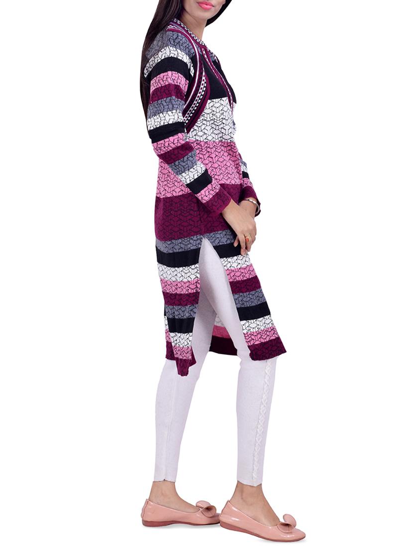 printed woolen kurta - 16764980 - Standard Image - 1