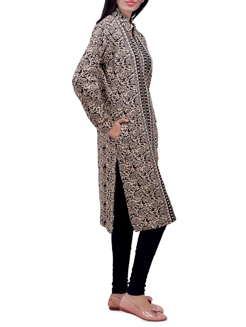 printed woolen kurta - 16764993 - Standard Image - 1