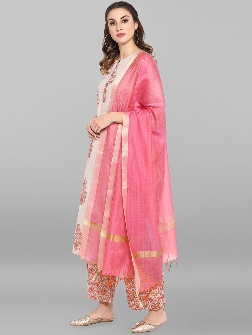 floral kurta suit set - 16765168 - Standard Image - 1