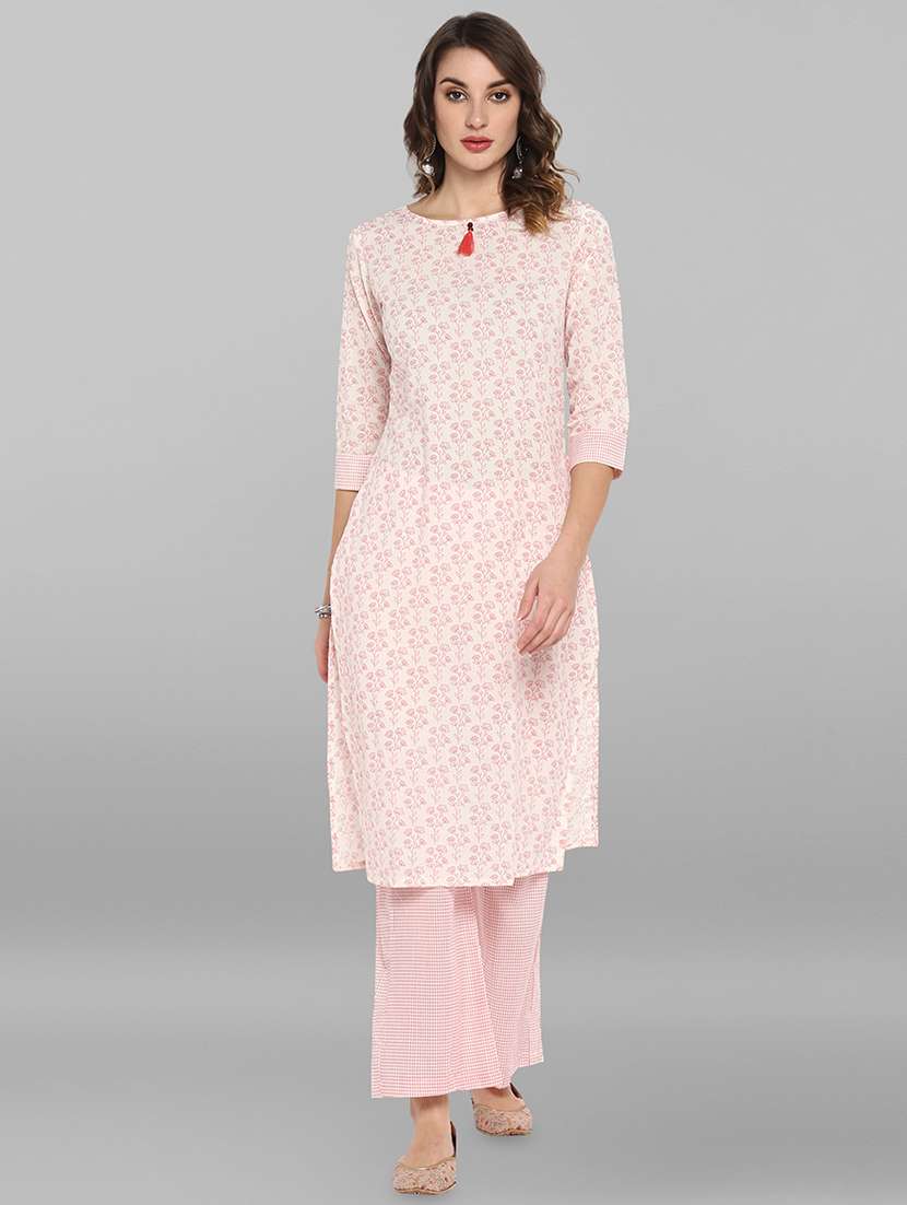 floral kurta palazzo set