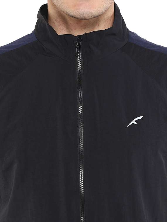 black solid casual jacket - 16765802 - Standard Image - 4
