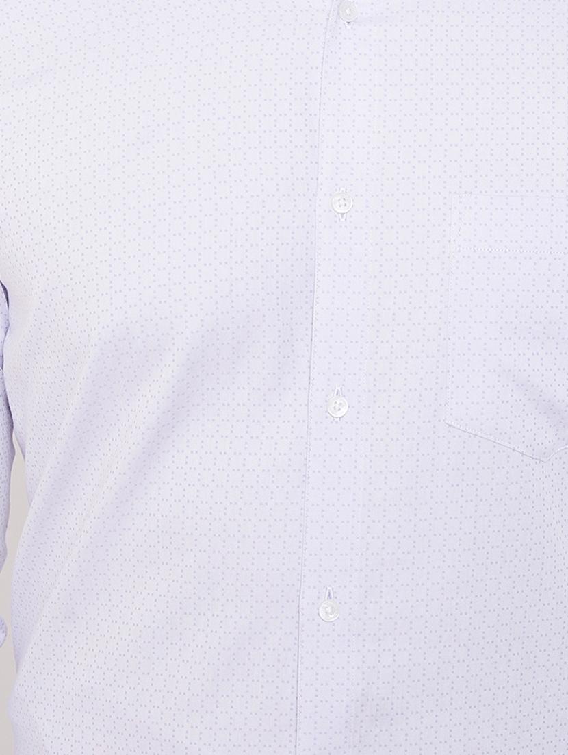 blue printed formal shirt - 16769289 - Standard Image - 4
