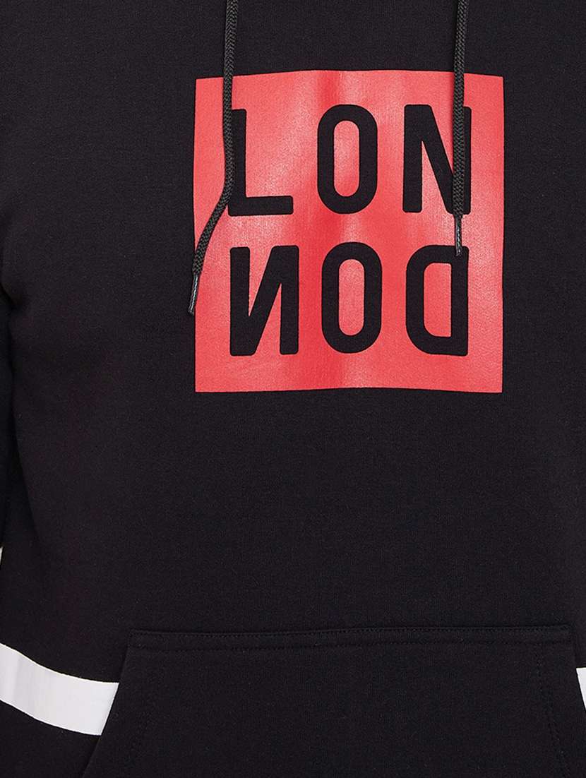 black chest print sweatshirt - 16769310 -  Standard Image - 4