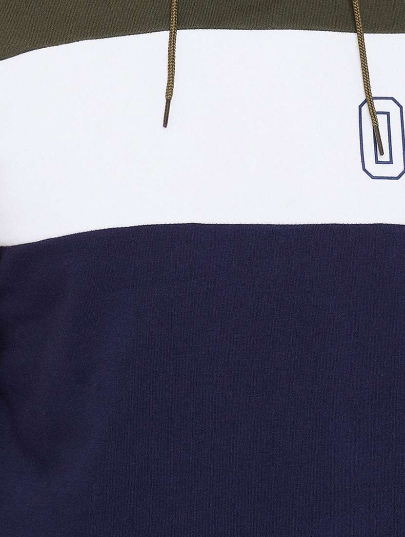 green color block sweatshirt - 16769313 -  Standard Image - 4