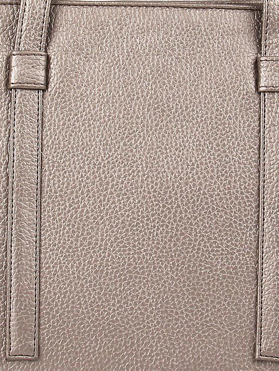 metallic leatherette regular handbag - 16769553 - Standard Image - 4