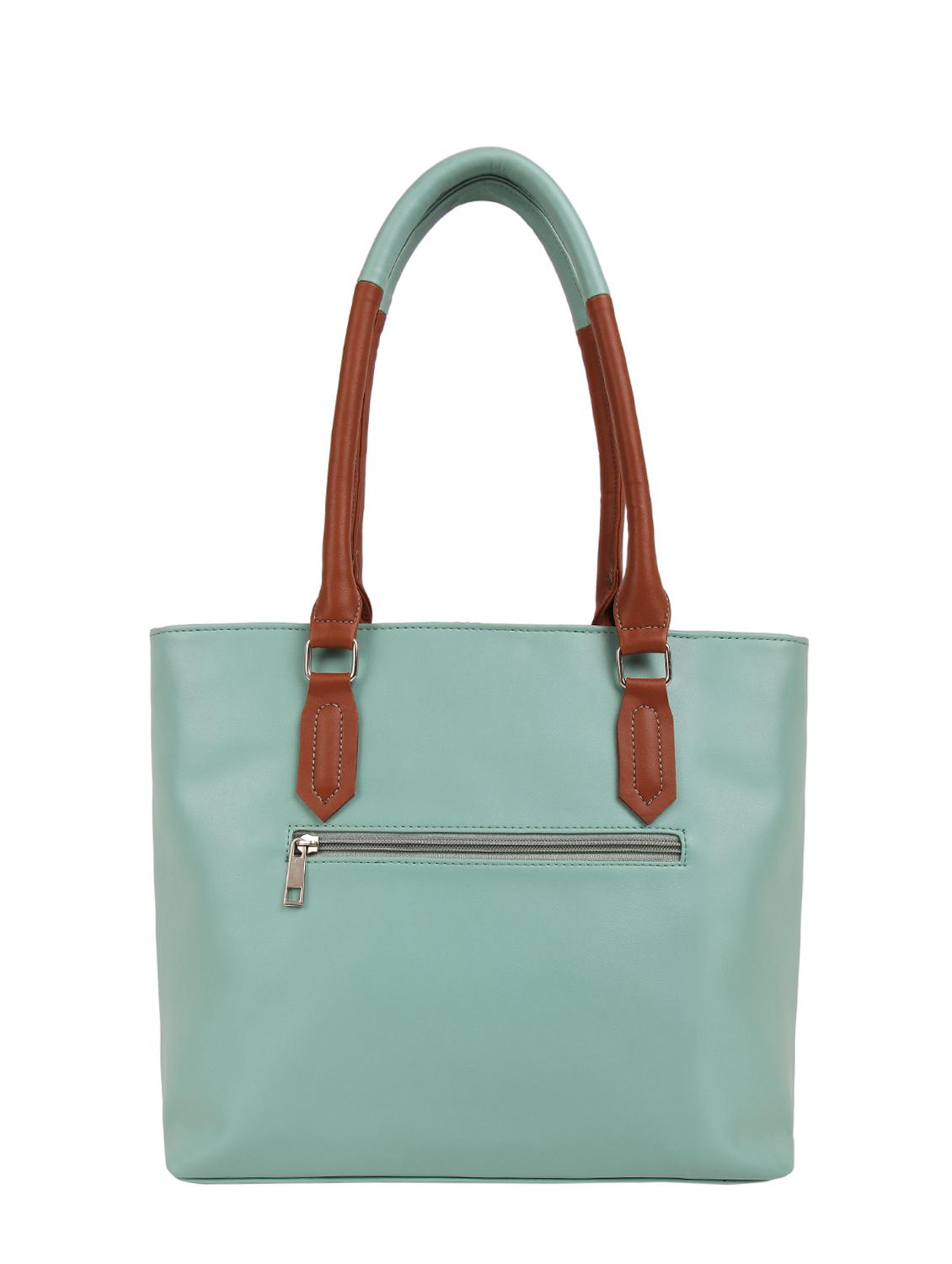 green leatherette regular handbag - 16769601 -  Standard Image - 1