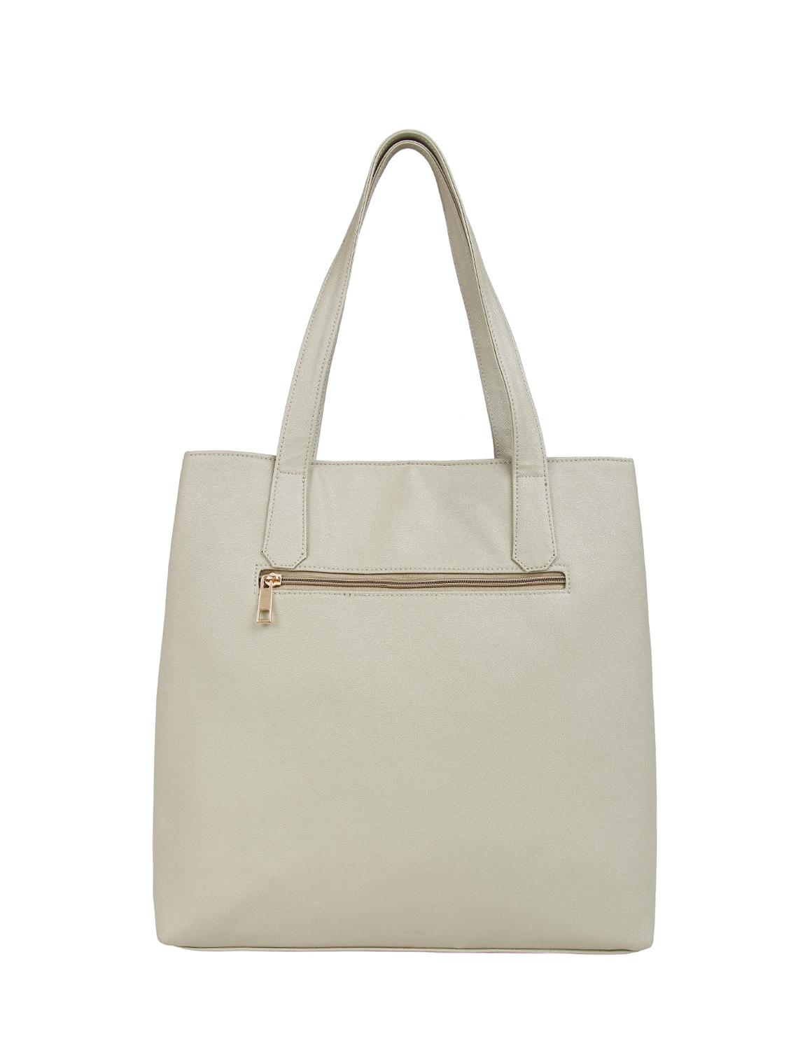 gold leatherette regular handbag - 16769612 - Standard Image - 1