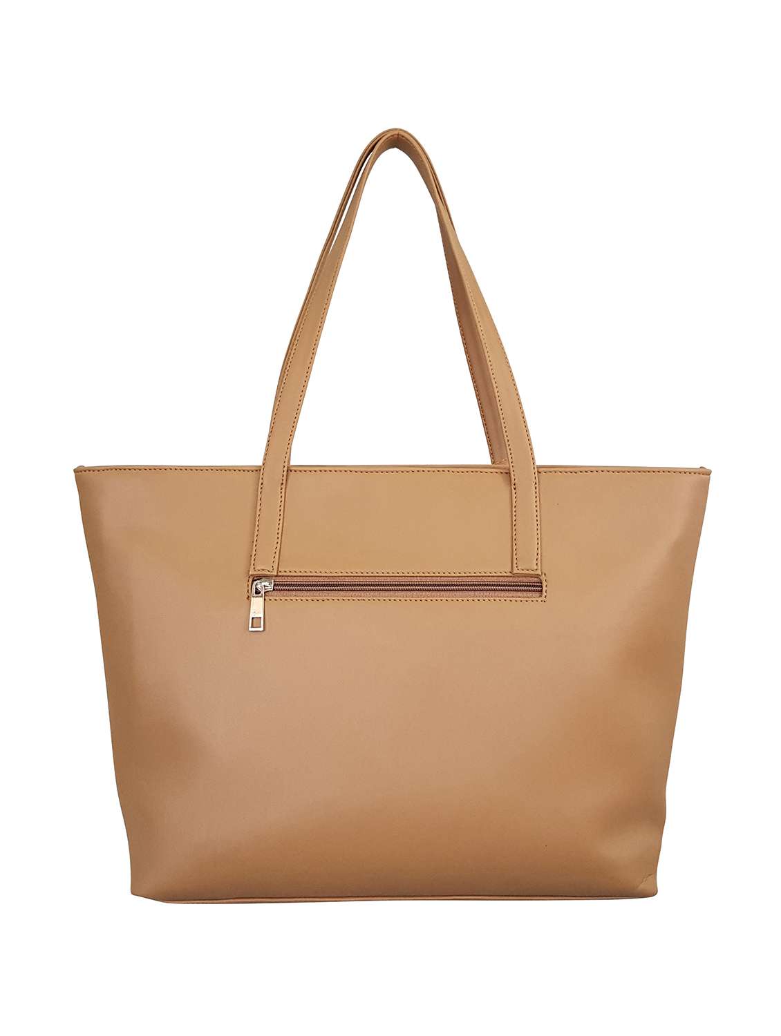 tan leatherette regular handbag - 16769624 -  Standard Image - 1