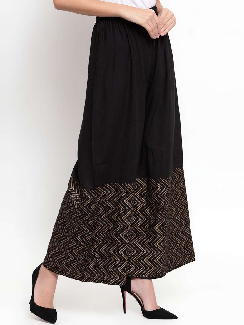 printed flared palazzo  - 16769819 -  Standard Image - 1