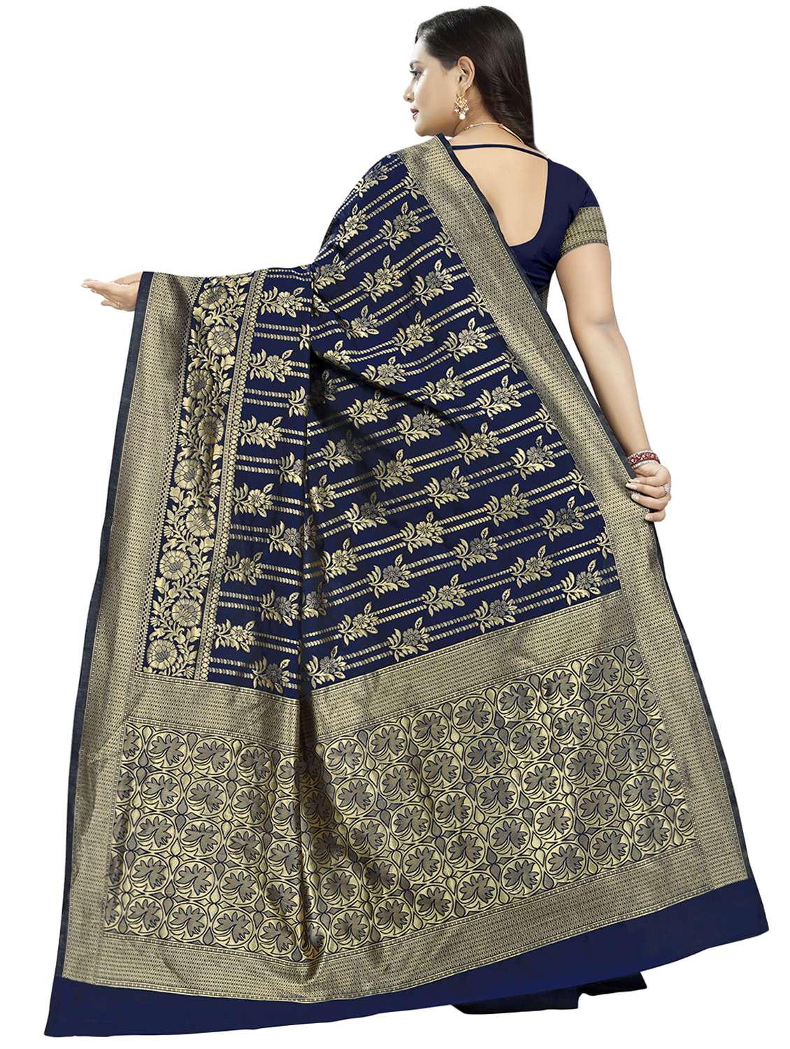 women's banarasi saree with blouse - 16770759 -  Standard Image - 1