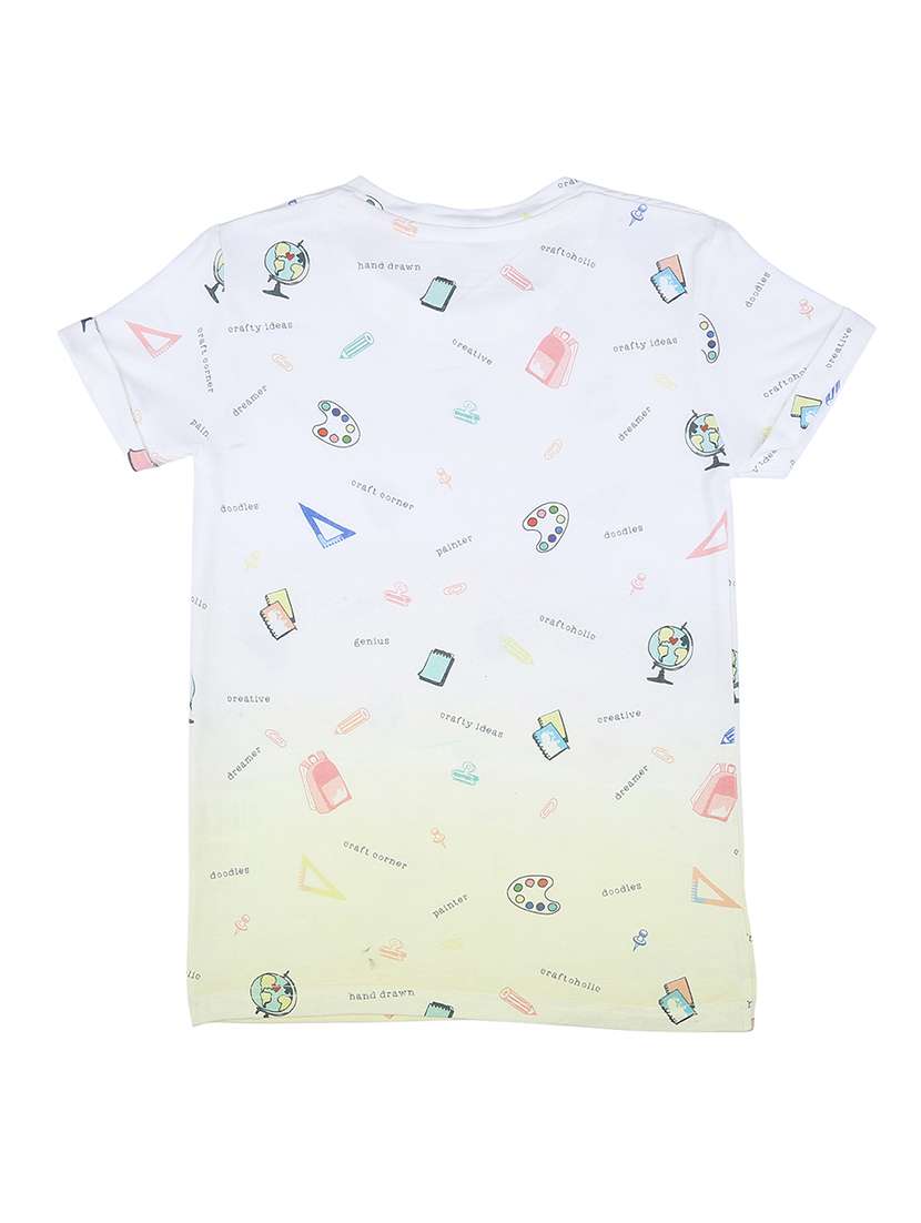 yellow cotton blend regular tees  - 16772798 -  Standard Image - 1