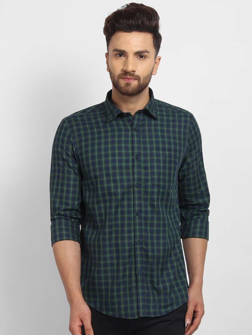mens checks casual shirt