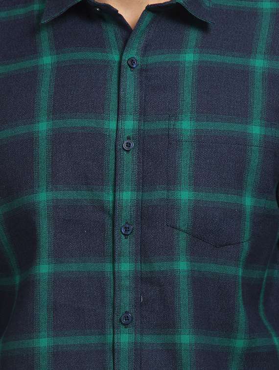 mens checks casual shirt - 16773410 - Standard Image - 4