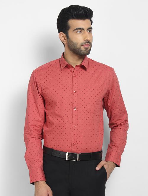 mens micro print formal shirt - 16773427 -  Standard Image - 0