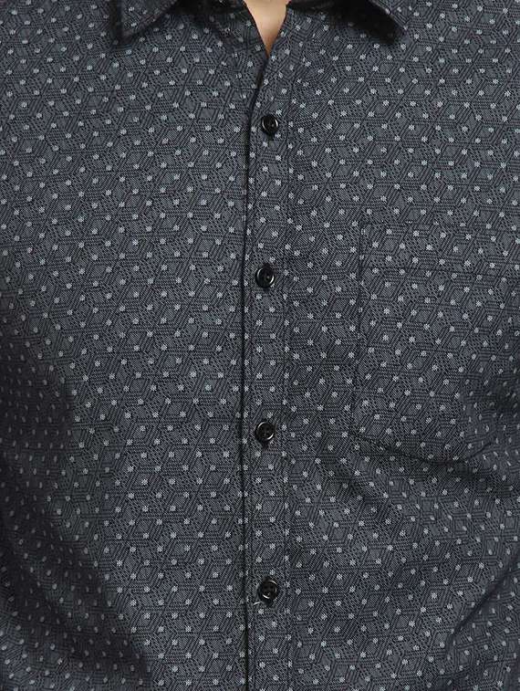 mens printed casual shirt - 16773433 - Standard Image - 4