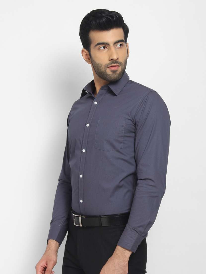 mens micro print formal shirt - 16773468 -  Standard Image - 1