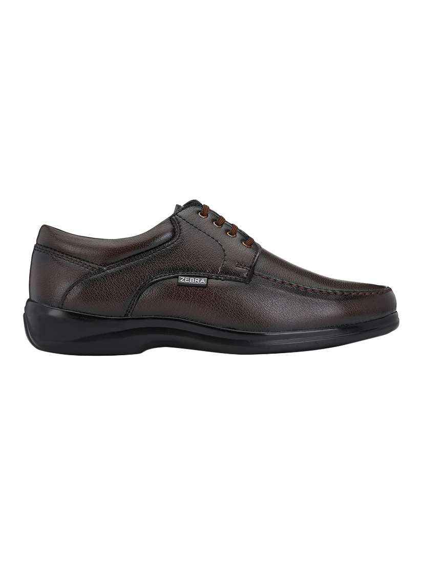 brown leather lace-up derbys - 16773546 -  Standard Image - 1