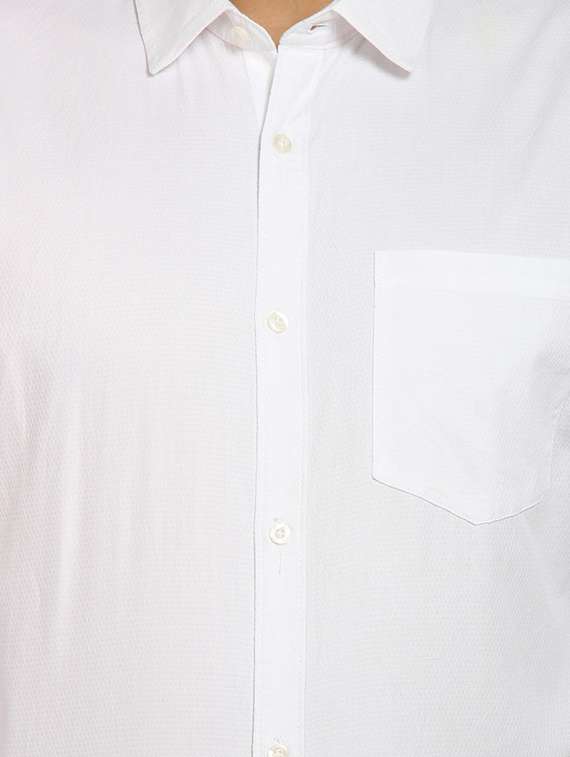 mens solids formal shirt - 16773649 - Standard Image - 4