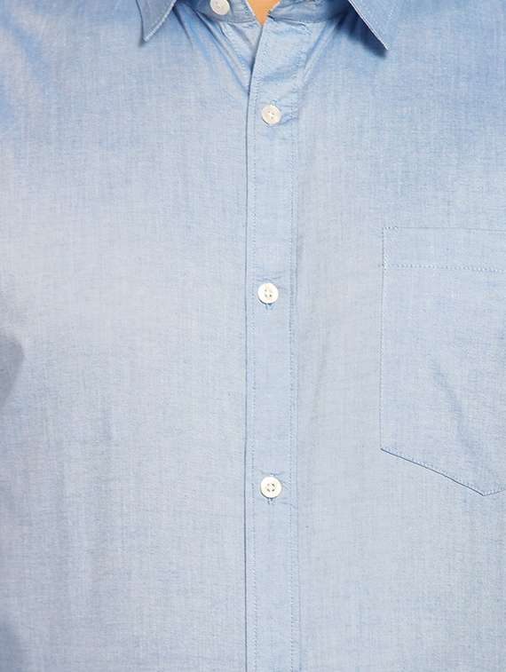 mens solids formal shirt - 16773651 - Standard Image - 4