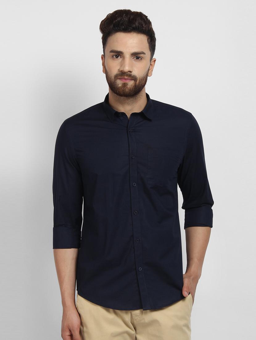 mens solid casual shirt - 16773661 - Zoom Image - 0