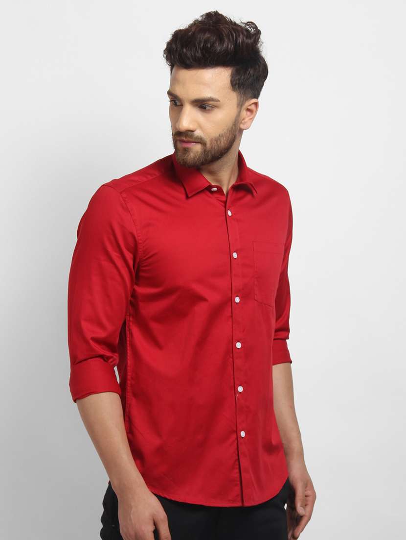 mens solids formal shirt - 16773667 -  Standard Image - 1