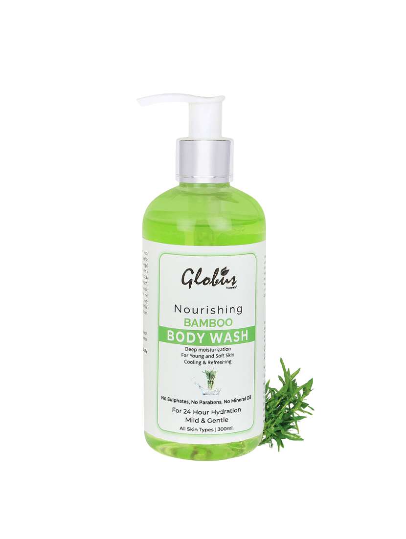 globus naturals nourishing bamboo body wash 300 ml