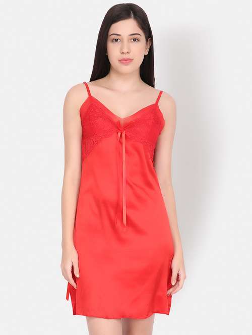 bow patch lace detail babydoll - 16775011 -  Standard Image - 0