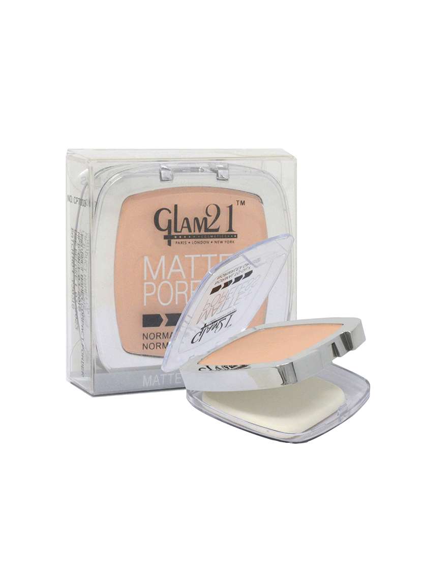 glam21 matte + poreless powder foundation compact cp7003-02