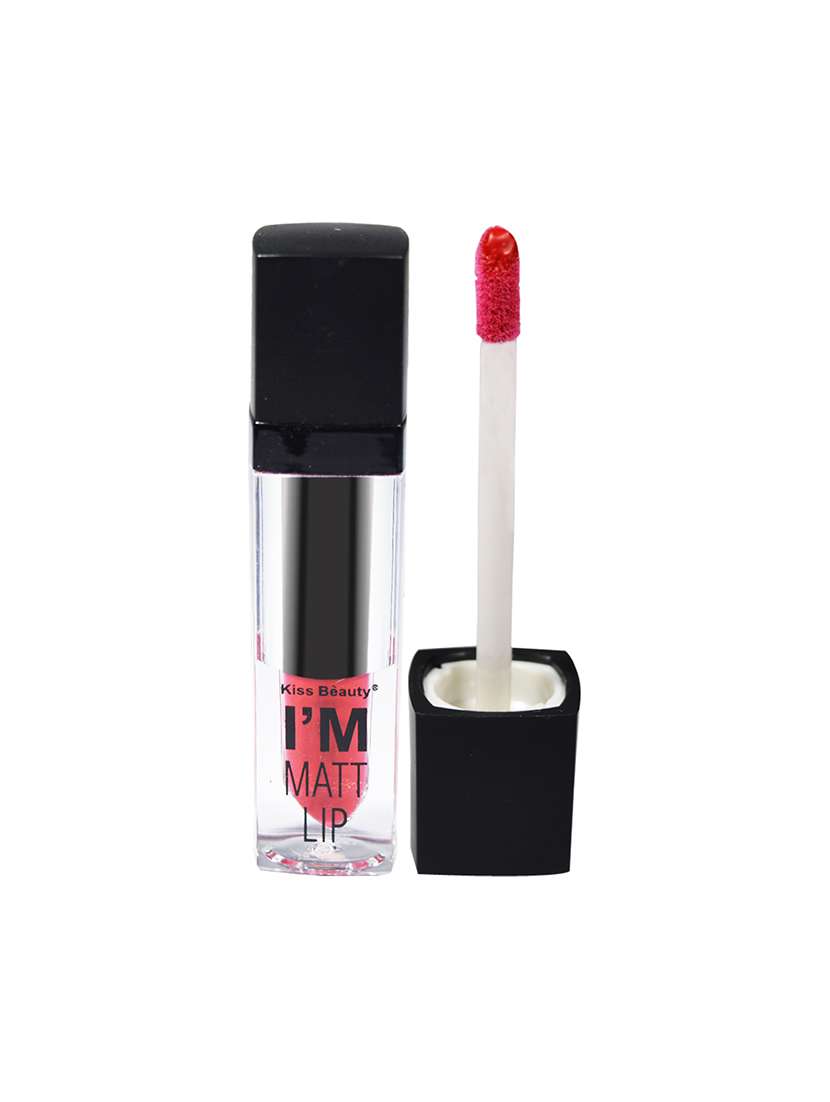 kiss beauty i'm matte liquid lipgloss lipstick 7575a-01