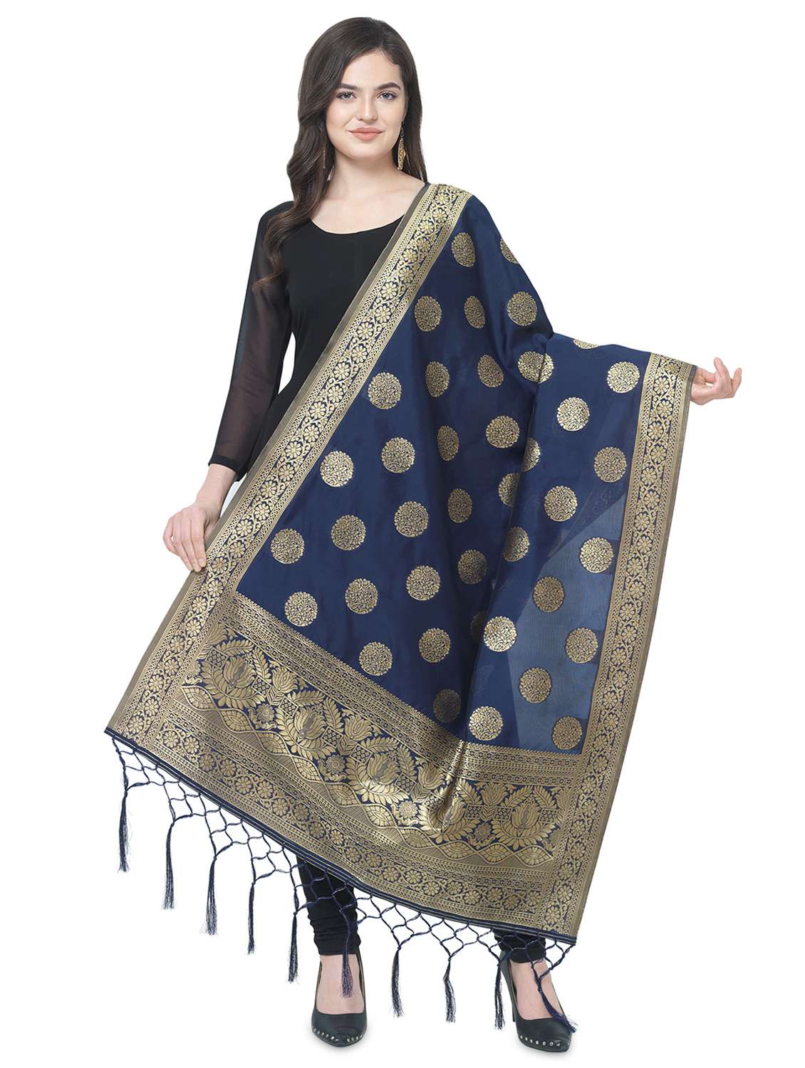 self design banarasi dupatta