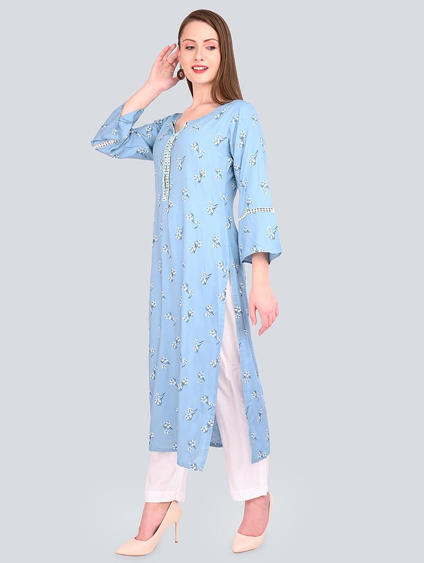 floral kurta palazzo set - 16781298 -  Standard Image - 1