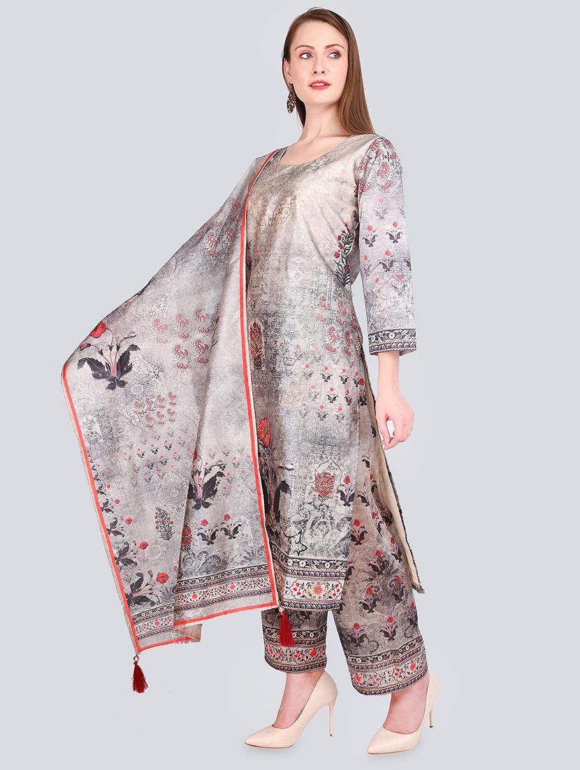 floral print straight kurta  - 16781362 -  Standard Image - 1