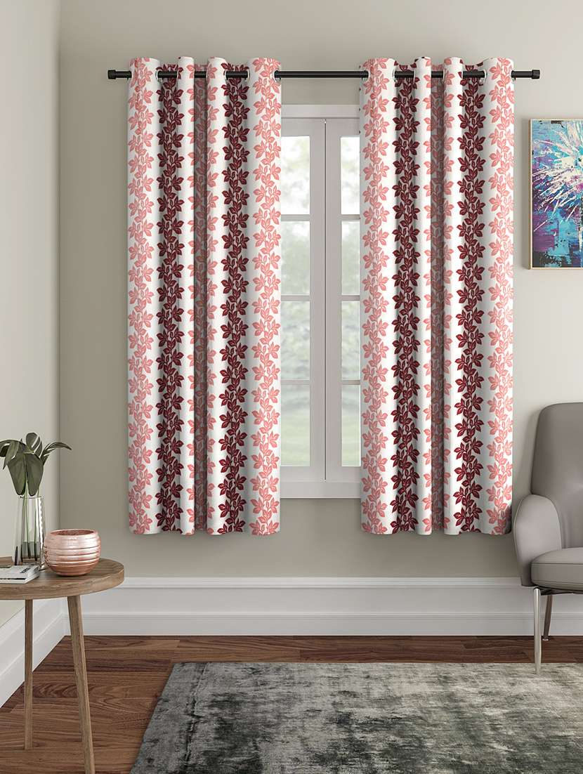 polyester plain printed window curtains - 16782196 -  Zoom Image - 0