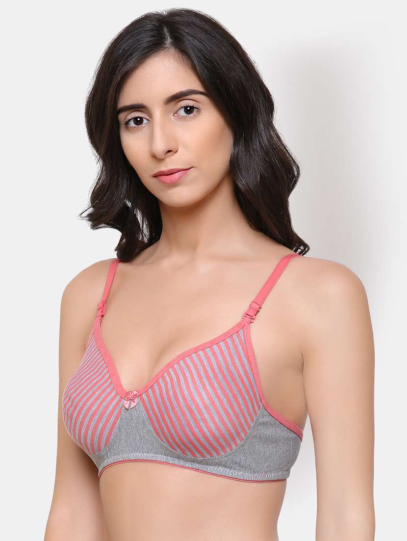 detachable strap striped t-shirt bra - 16782547 - Standard Image - 1