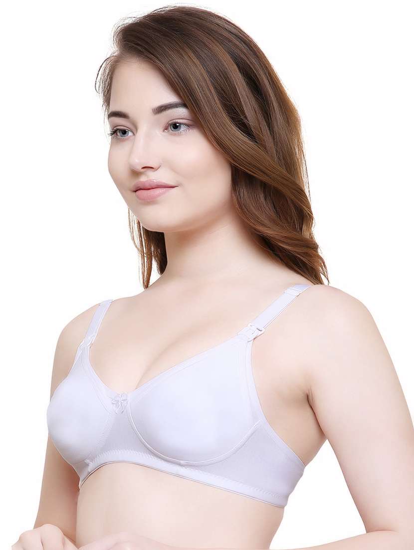 white hosery maternitynursing bra - 16782588 - Standard Image - 1