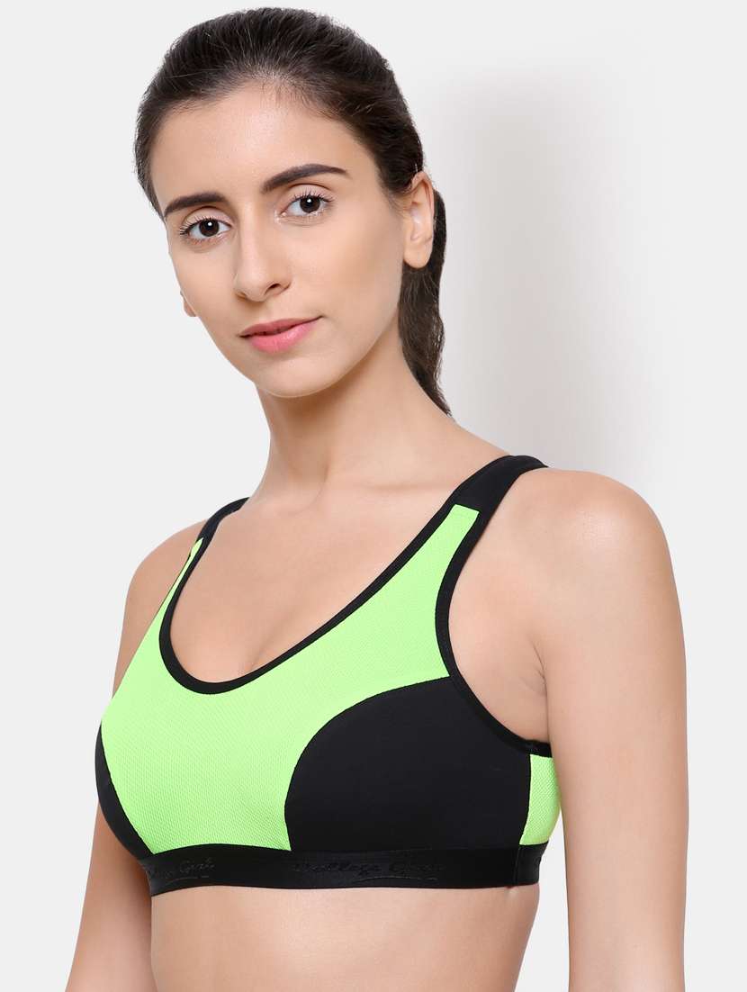 color block sports bra - 16782625 - Standard Image - 1